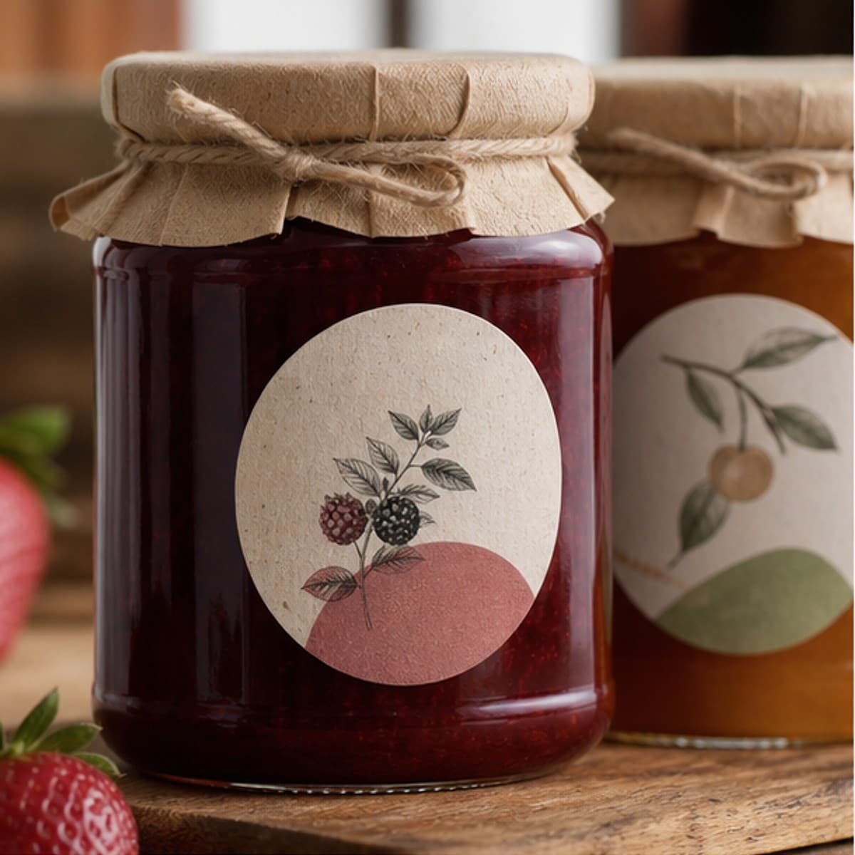 Custom Jam Jar Labels printed sticker examples