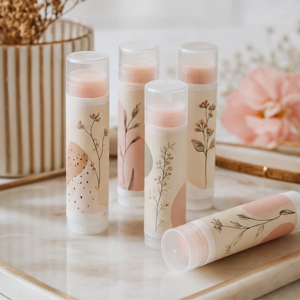 Custom Lip Balm Labels printed sticker examples