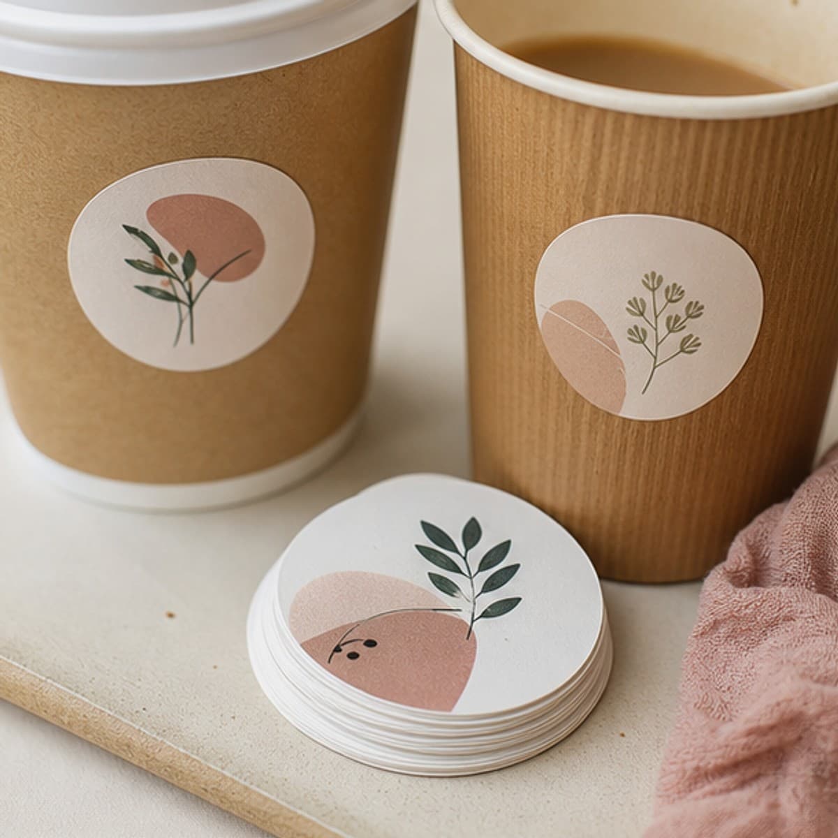 Custom Monogram Stickers printed sticker examples