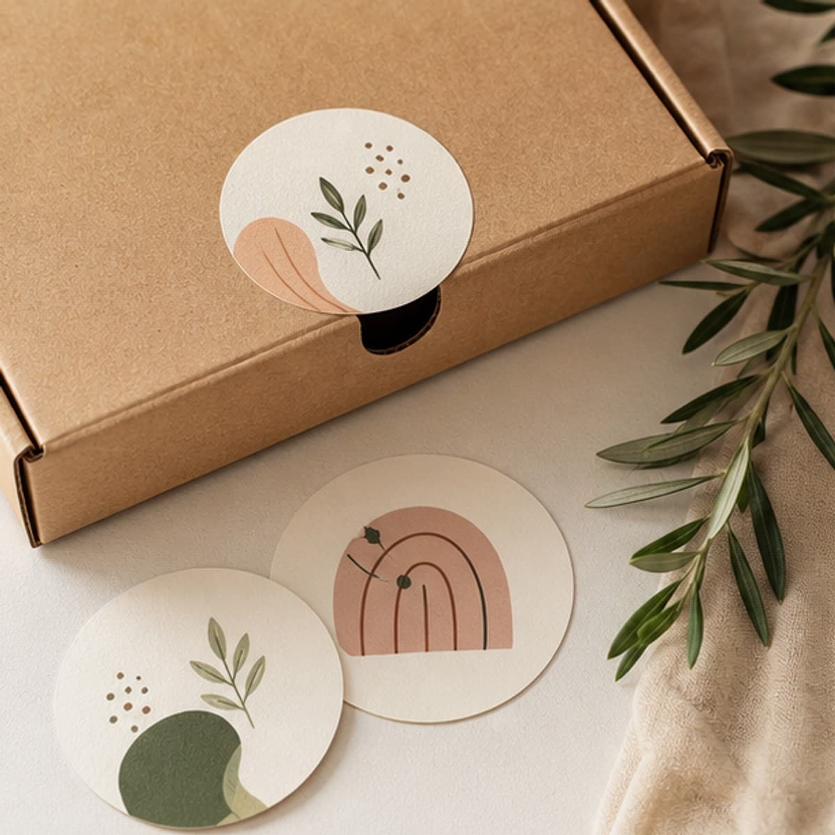Custom Round Logo Stickers printed sticker examples
