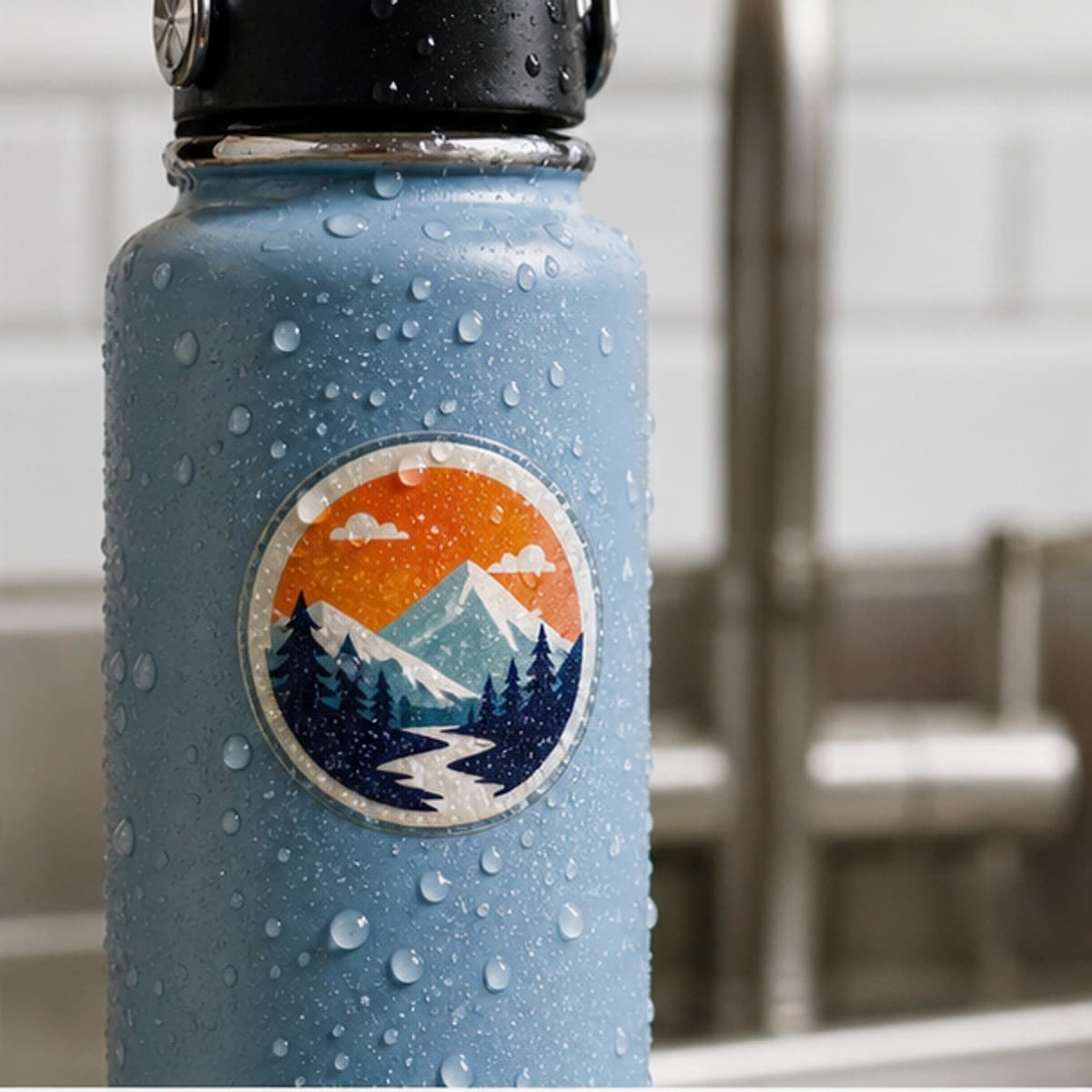 Waterproof Logo Stickers printed sticker examples