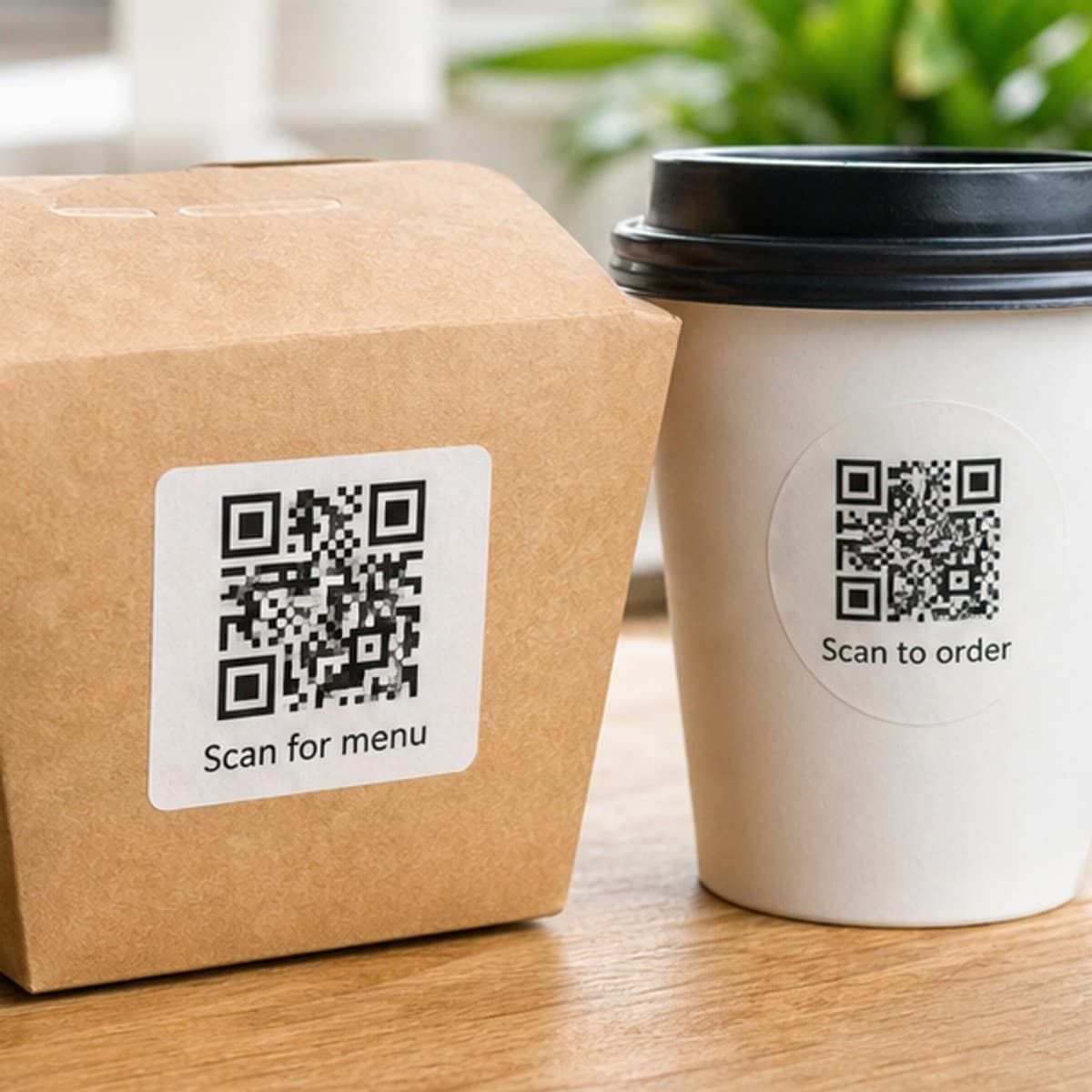 Waterproof QR Code Stickers printed sticker examples