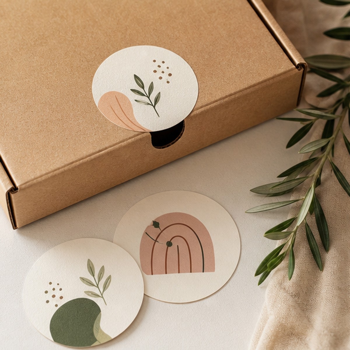 Custom Round Logo Stickers printed sticker examples