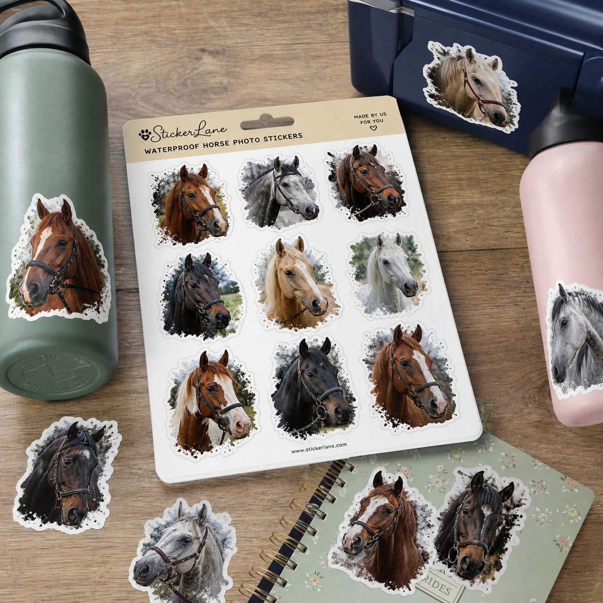 Waterproof Horse Photo Stickers printed sticker examples
