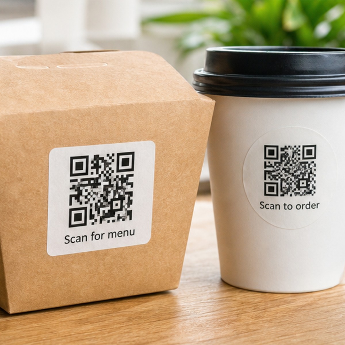 Waterproof QR Code Stickers printed sticker examples