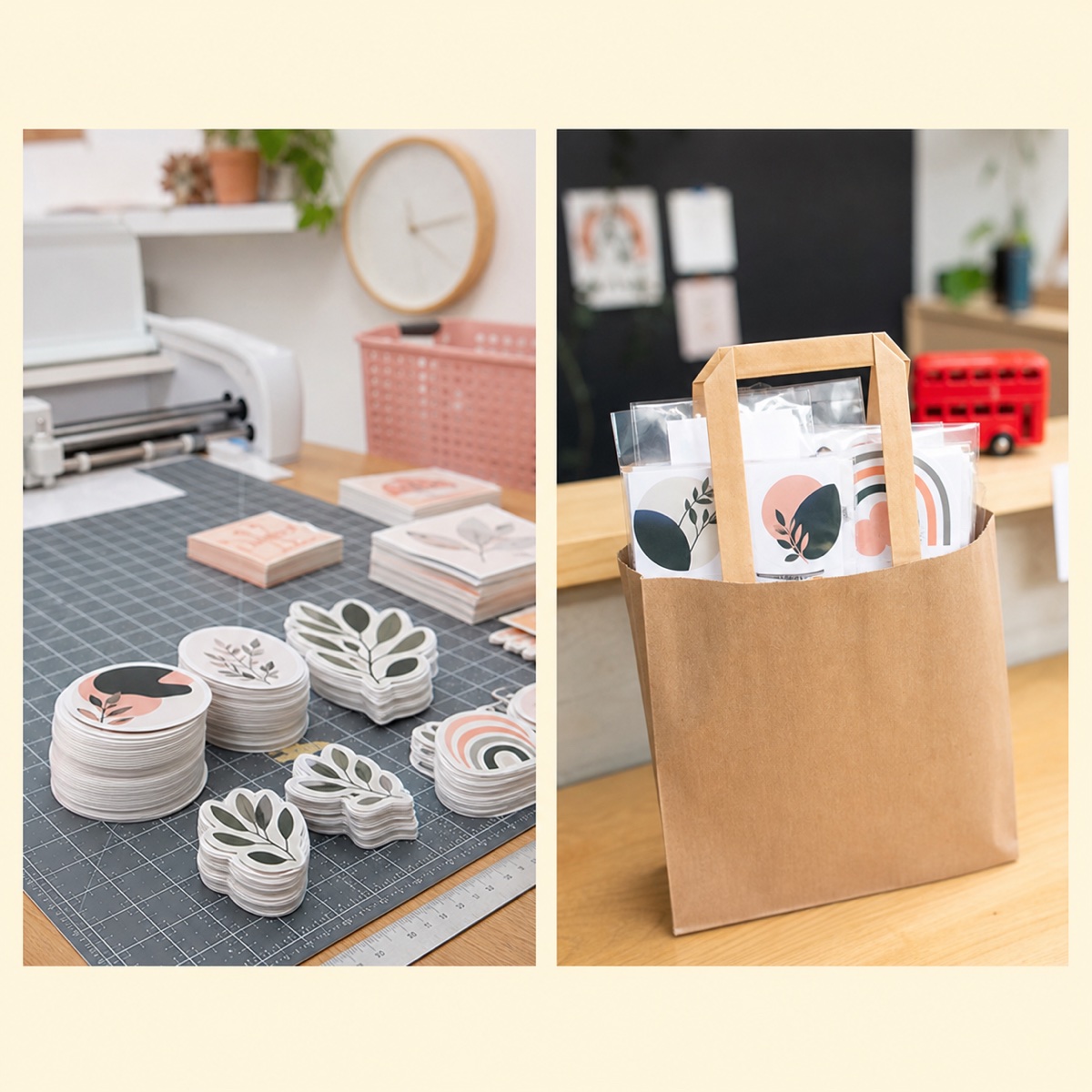 Same Day Sticker Printing London product examples and finish